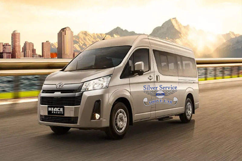 TOYOTA-Hiace silver drive cab service